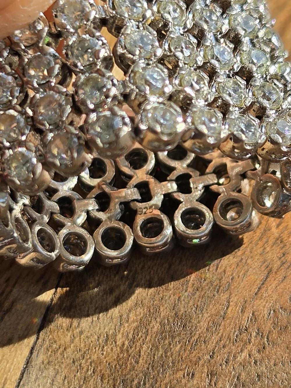 Sterling Silver Cz Mesh Eternity Ring - 925